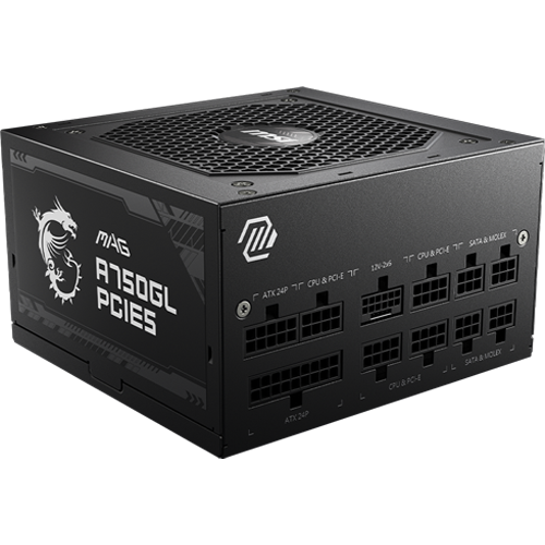 Msi Mag A750GL 750W 80 Plus Gold Power Supply
