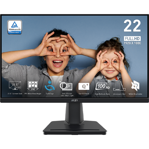 Msi Pro MP225 | 21.5 Inch | FHD | IPS | 100Hz | 1Ms