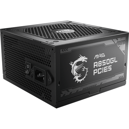 MSI MAG A850GL PCIe 5 850W Full Modular 80 Plus Gold Gaming Power Supply