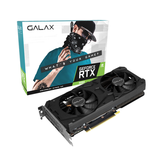 GALAX GeForce RTX 3060 (1-Click OC) 12GB GDDR6 Graphics Card