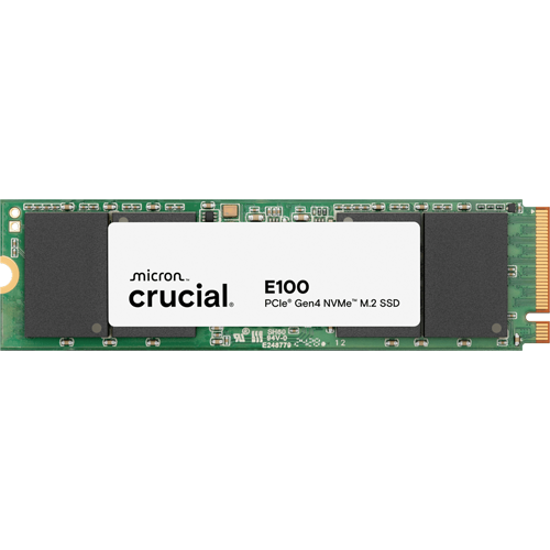 Crucial E100 480GB Gen4 Up to 4700MBs M.2 NVME SSD