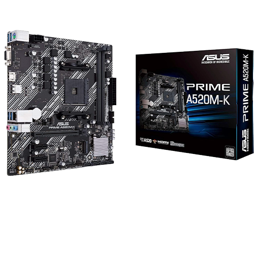 Asus Prime A520M-K | AM4 | DDR4 | PCIe 3.0 | mATX Motherboard