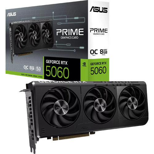 ASUS PRIME GeForce RTX 5060 8GB GDDR7 OC Edition Graphics Card