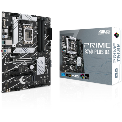 ASUS PRIME B760-PLUS D4 | LGA 1700 | DDR4 | PCIe 5.0 | ATX Motherboard