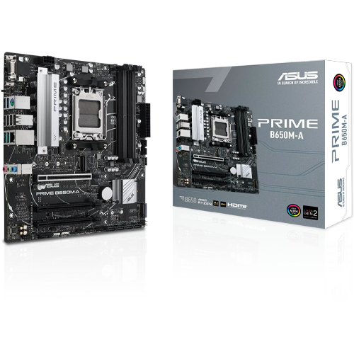 ASUS PRIME B650M-A | AM5 | DDR5 | PCIe 4.0 | mATX Motherboard