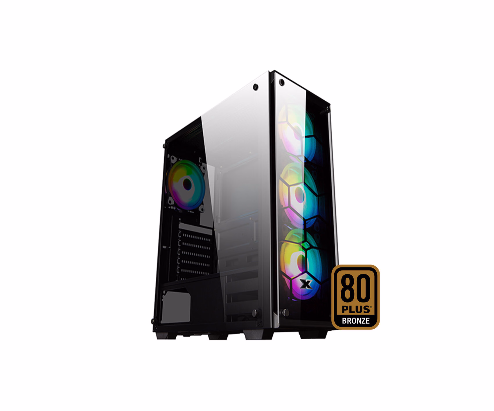 XIGMATEK Venom X Mid Tower Case (Black, with 650 W 80 Plus Bronze Psu)